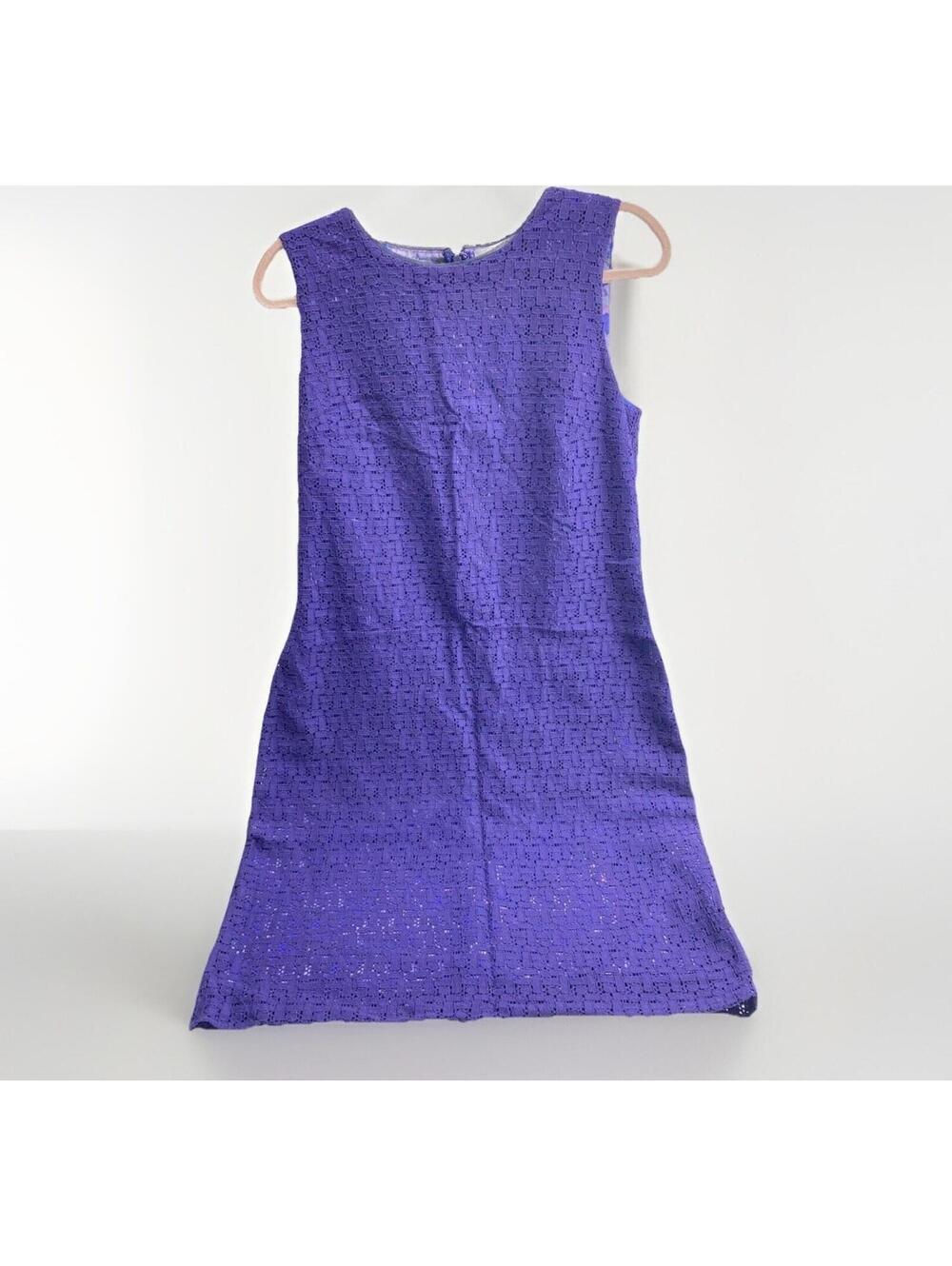 Purple Dress by Designer Elie Tahari Elegant Mini Full Coverage, Women's Size 8
